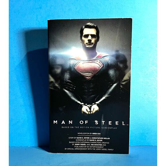 Man of Steel Novelization by Greg Cox (2013) DC Comics Movie Tie-In Paperback - Picture 1 of 8